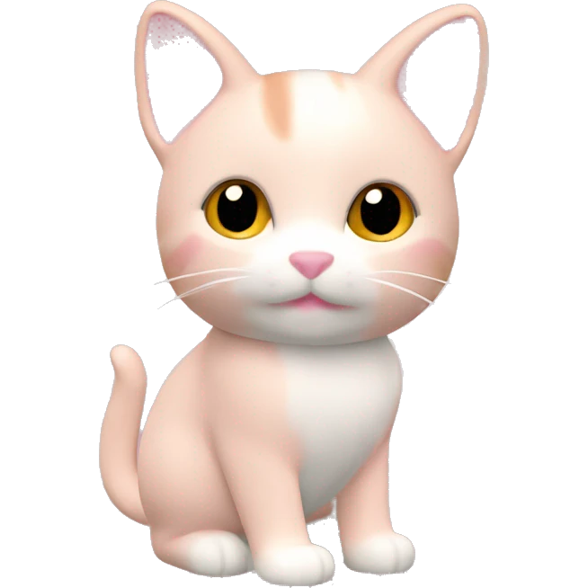 sylvanian families light pink cat emoji