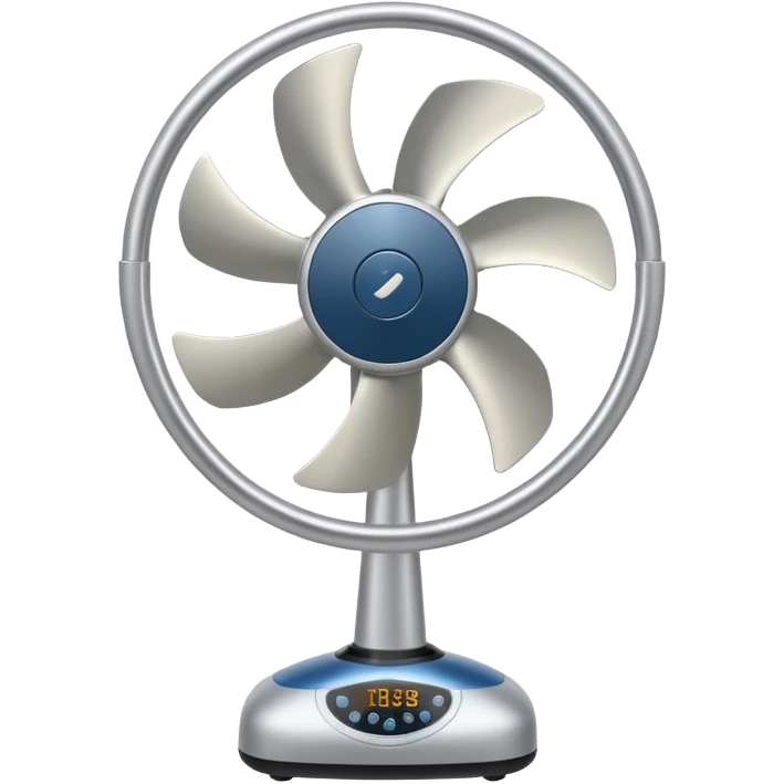 standing electric fan, simple and clear emoji