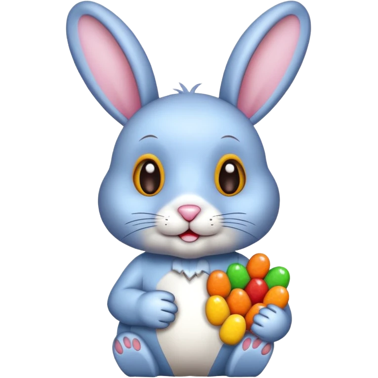 rabbit with candies emoji