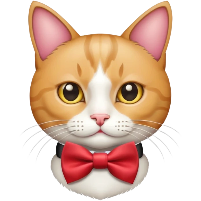 戴蝴蝶結的貓 emoji