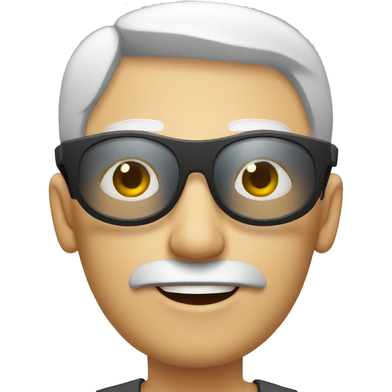 BLIND MAN whith photocamera emoji