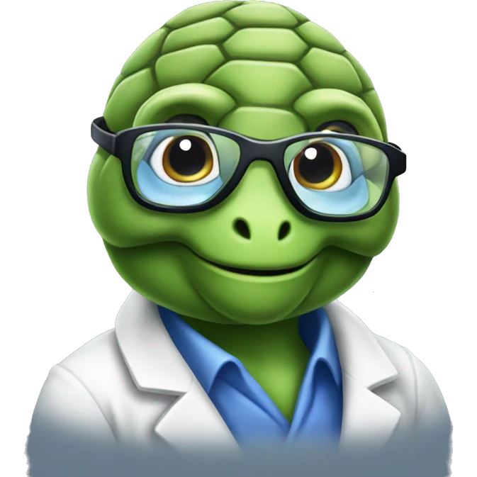 chemist tortoise emoji