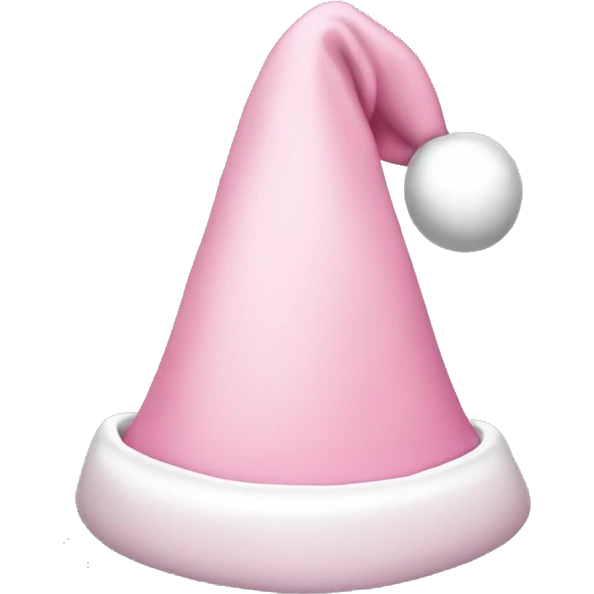light pink santa hat emoji
