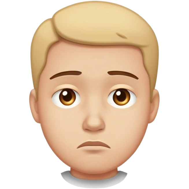Jealous and sad emoji