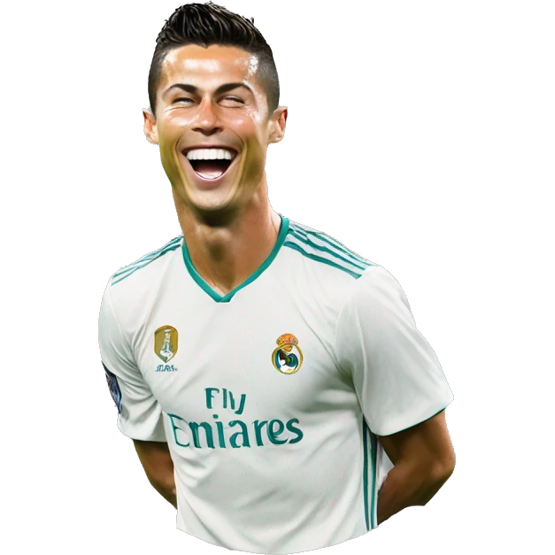 Cristiano Ronaldo laughing emoji
