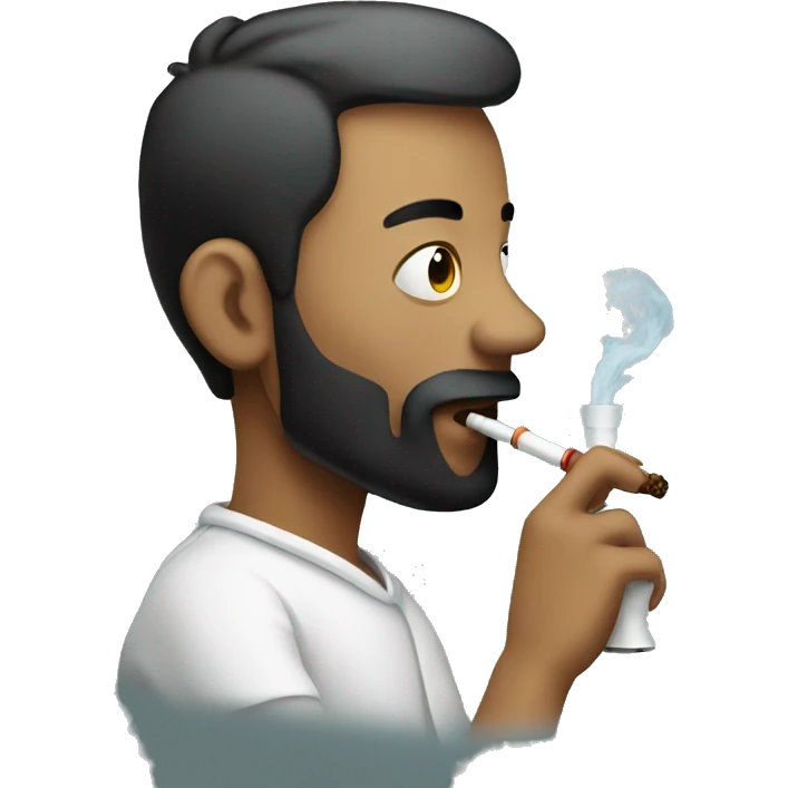 Person smoking hookah emoji
