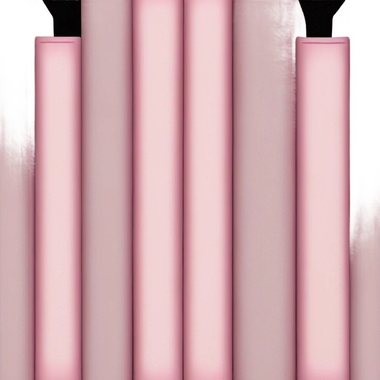 Stack of pale pink books emoji