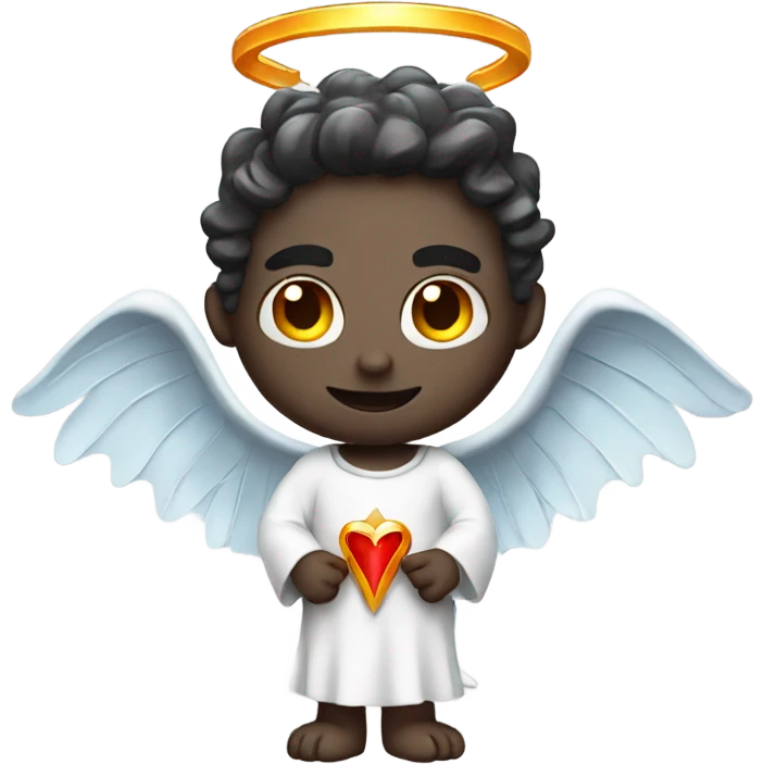 Devil wearing an angel halo emoji