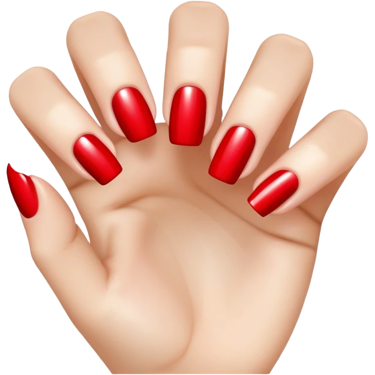 red nail polish emoji