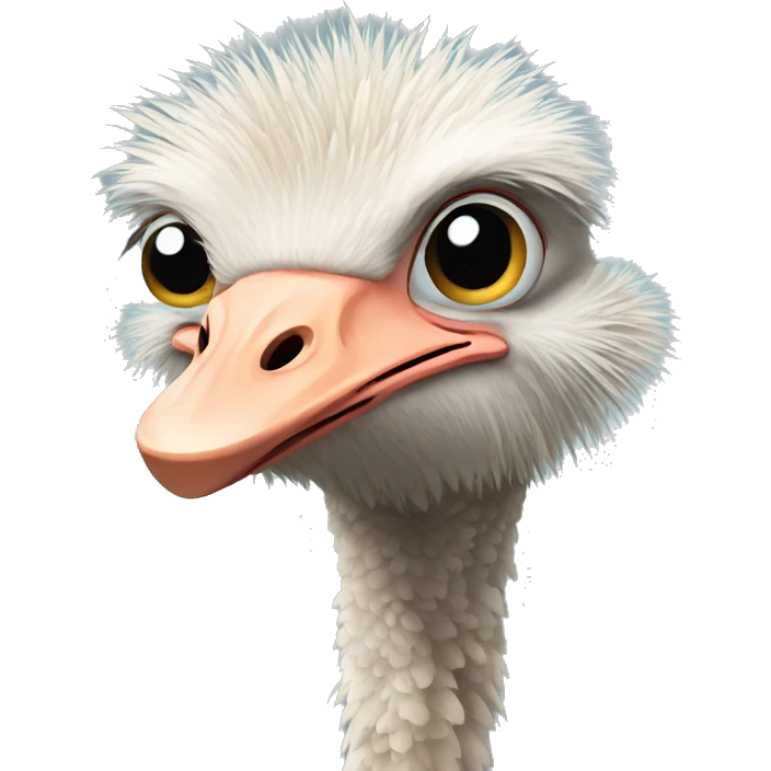 Ostrich emoji