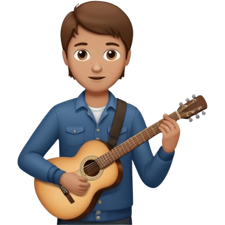 man holding guitar emoji