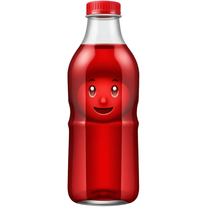 sobolo emoji (ghanain drink)  in a plastic bottle and make the juice dark red emoji