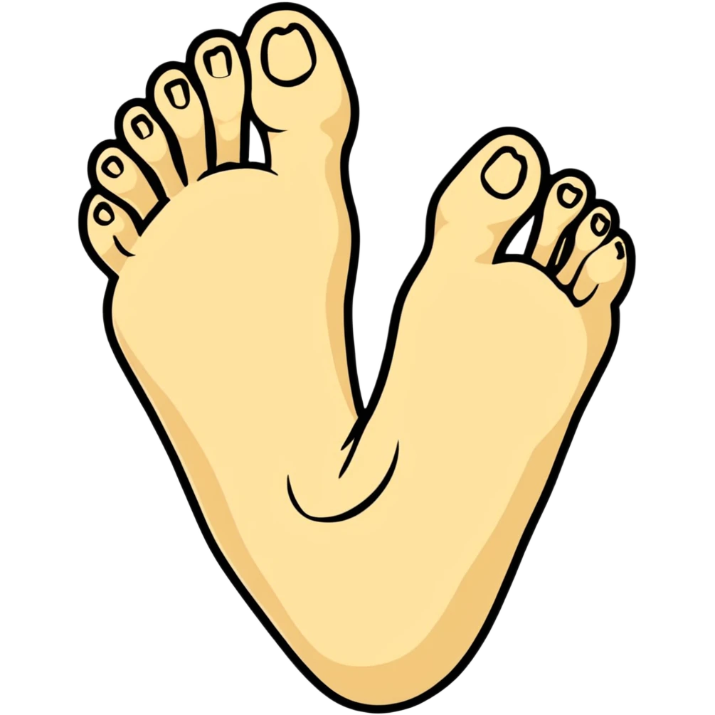 dinosaur foot bones, fossil of prehistoric foot emoji