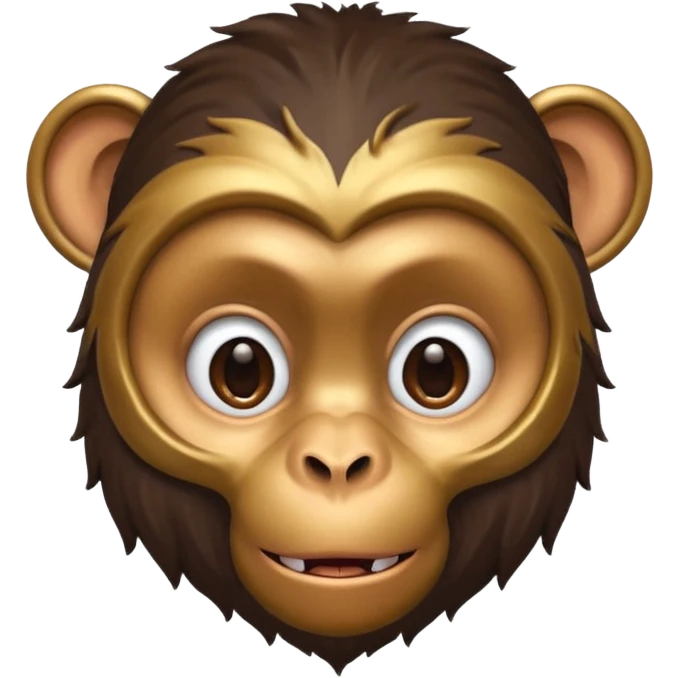 Chinese man as a monkey emoji
