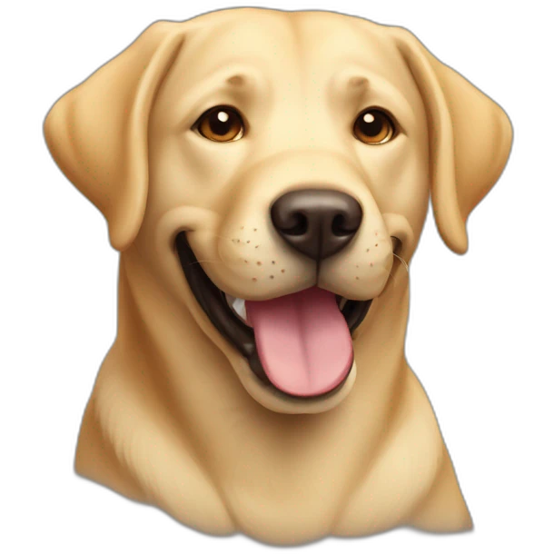 labrador smileing emoji
