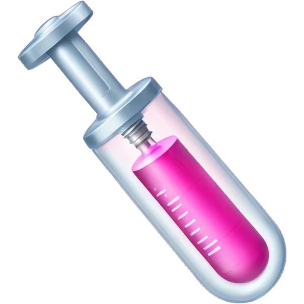 pink syringe emoji