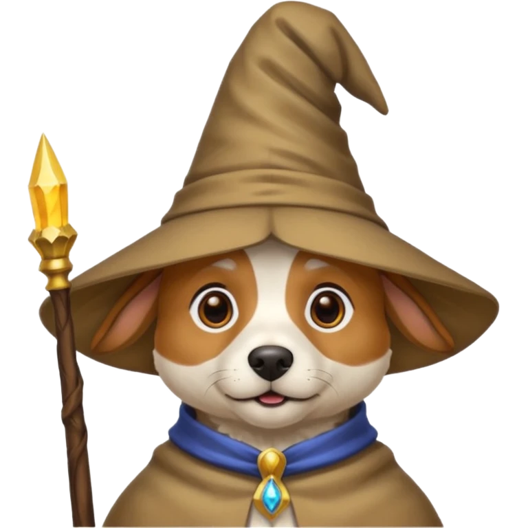 Dog wizard emoji