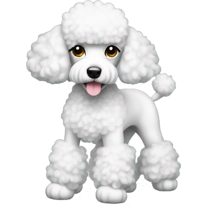 Poodle white  emoji