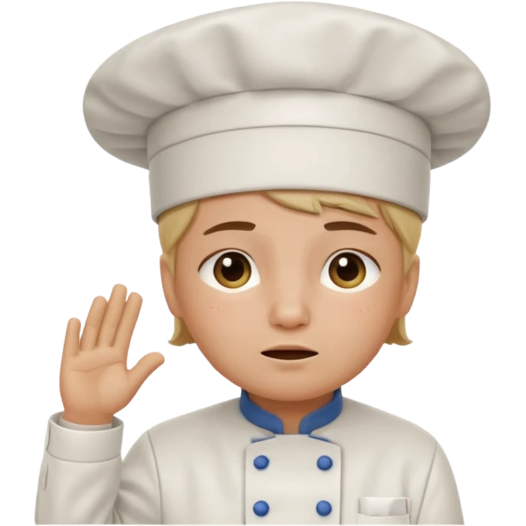 Chef saluting while crying  emoji