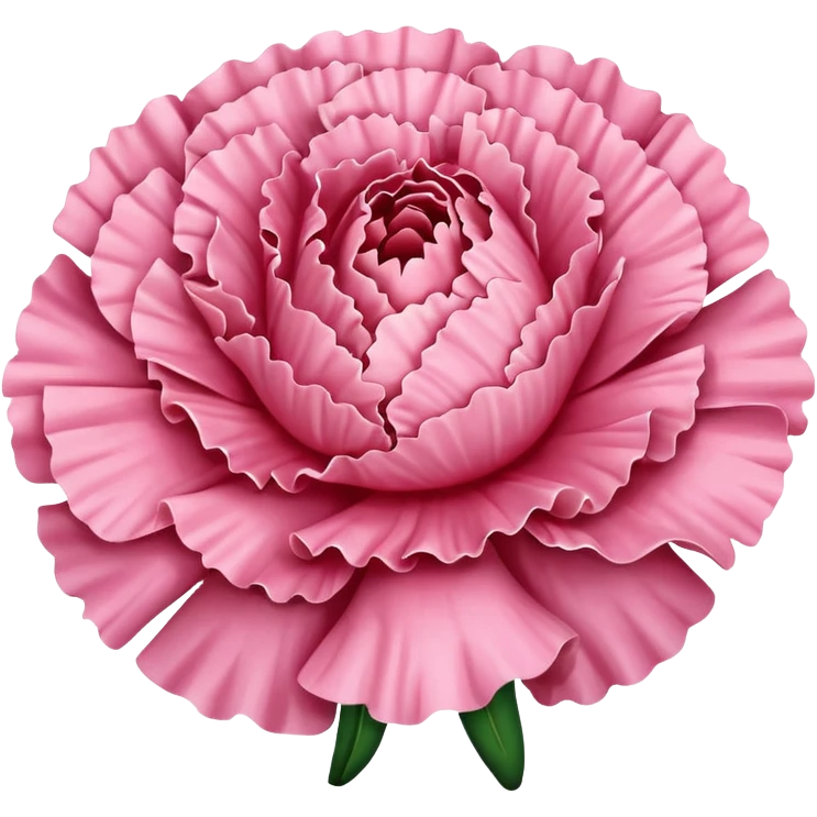 Pink carnation emoji