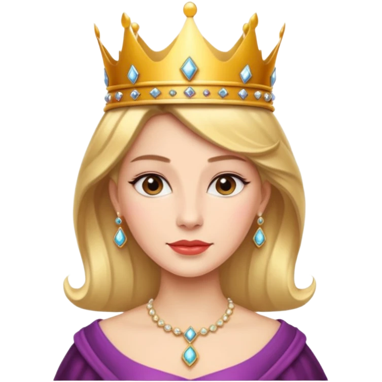 beautiful queen emoji