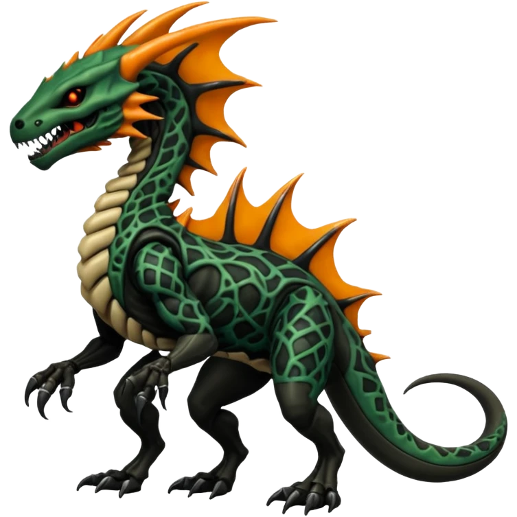  Venom-Protogen-Marowak-Salandit-Xenomorph-hybrid-fantasy-creature (full body) with patterns emoji
