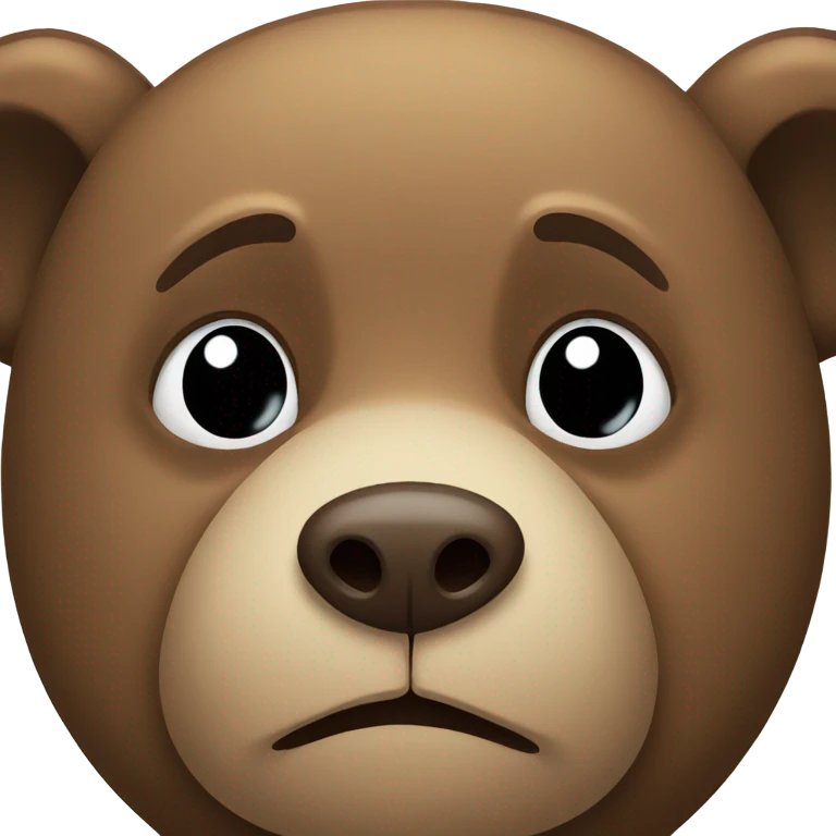 Sad bear emoji