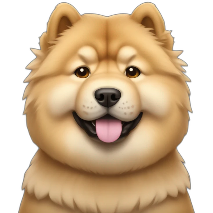 chow chow in a tesla car emoji