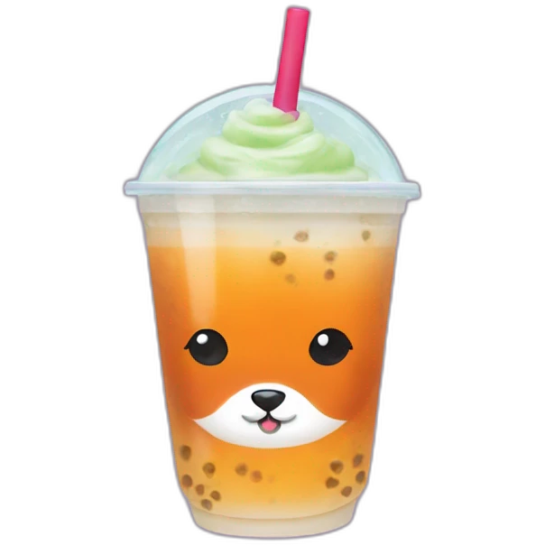 fox bubble tea emoji