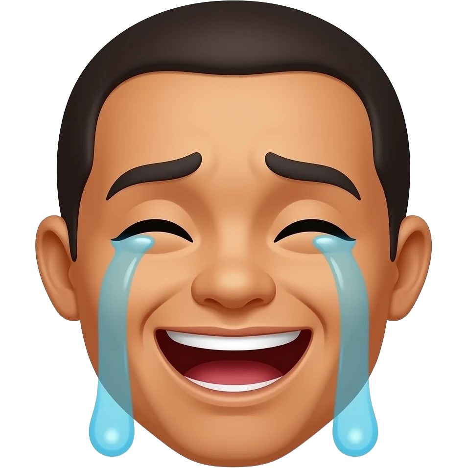 Laughing crying yellow head emoji emoji