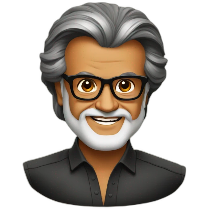 Super star rajini kanth , tamil actor emoji