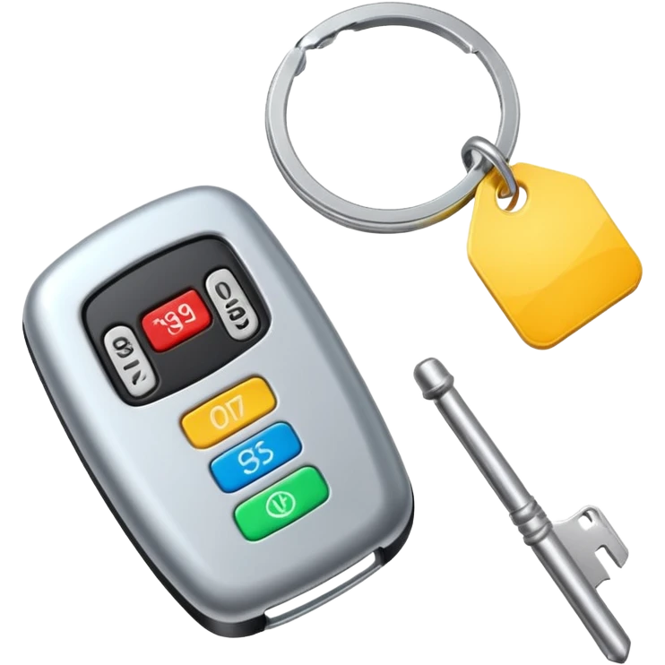 car key with a price tag emoji