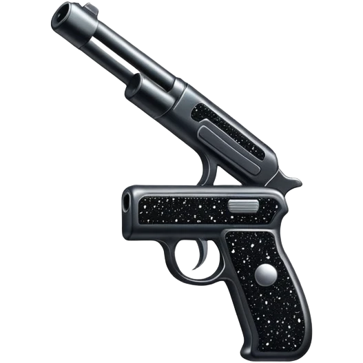 Ak117 black glitter emoji