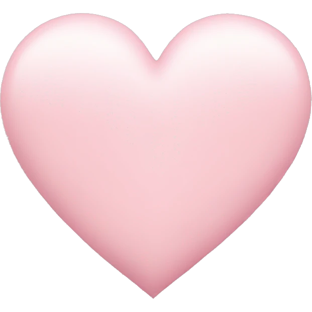 Pastel pink Heart emoji