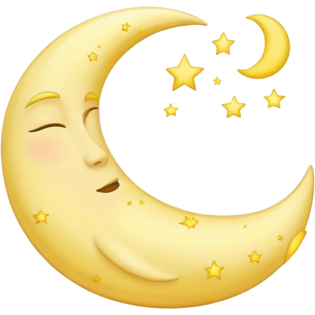 crescent moon sleeping emoji
