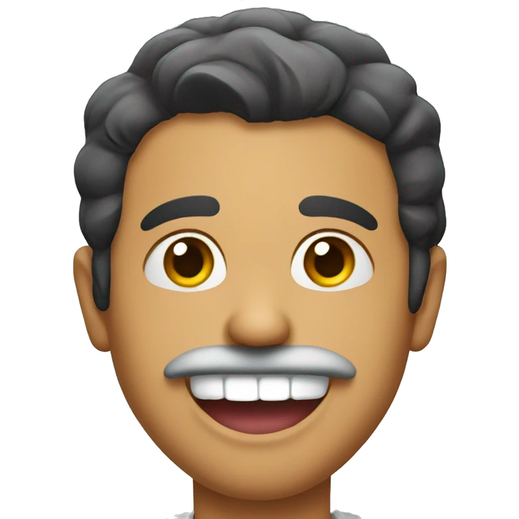 Mexican man sticking tongue out smiling   emoji