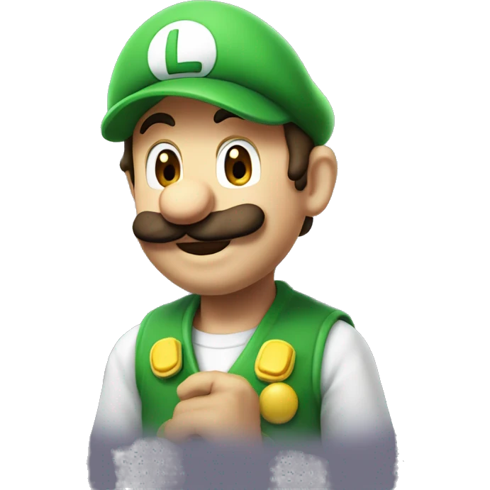 Luigi giggles emoji