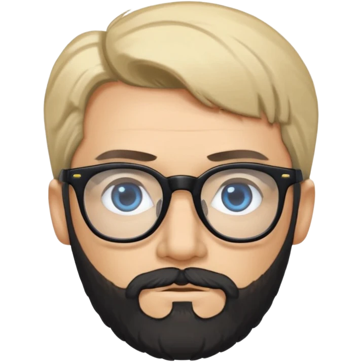 Quiero a un profesor de inglés que sea blanco con el pelo negro y corto que tenga barba pero no muy larga que tenga gafas con los ojos negros que esté fuerte y que al lado tenga a una chica rubia con los ojos azules y guapa emoji