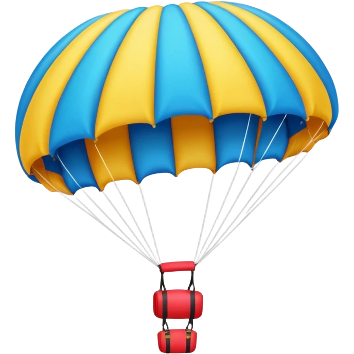 Skydiving parachute emoji
