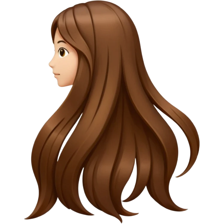 Long hair from backside. emoji