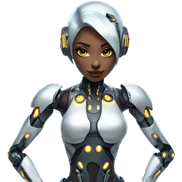 Robot anime girl emoji