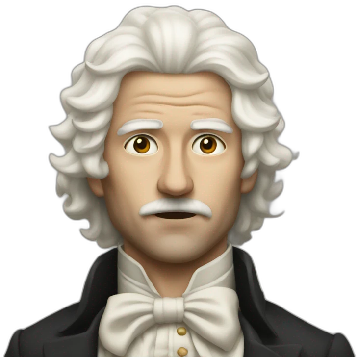 Men fighting from 1900 white wig emoji