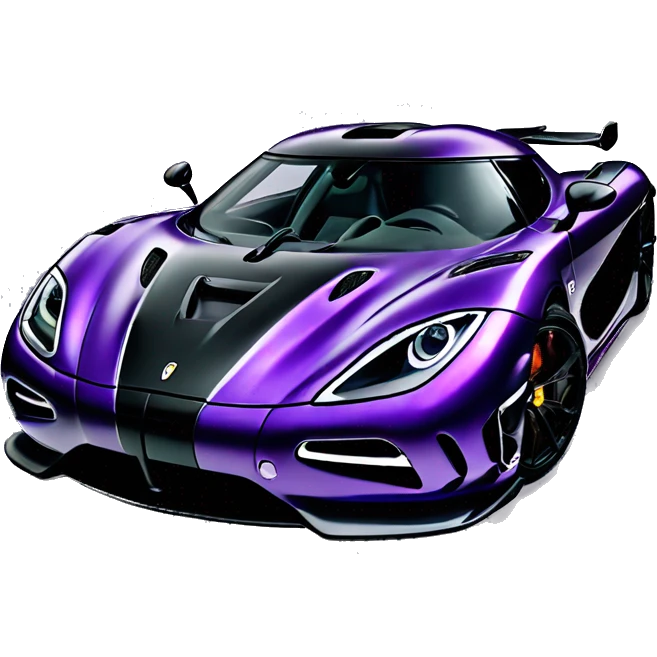 dark purple Koenigsegg agera emoji