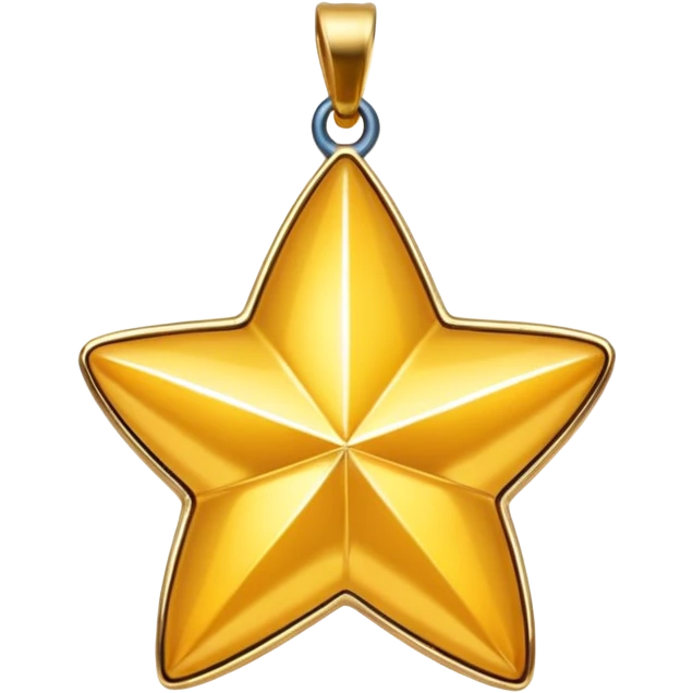 Star charm – golden star-shaped trinket.
 emoji