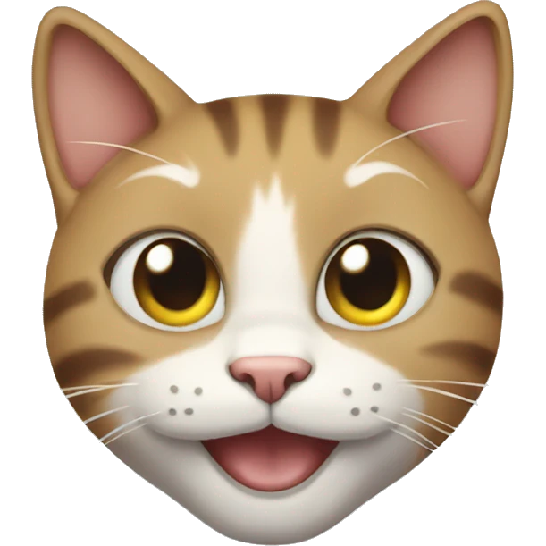 Happy cat emoji