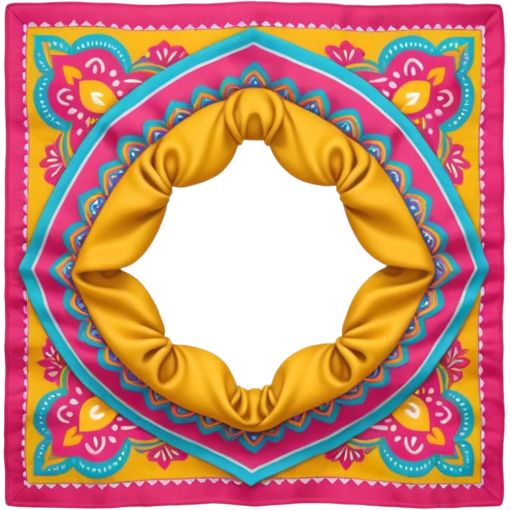 patterned bandana headscarf  emoji