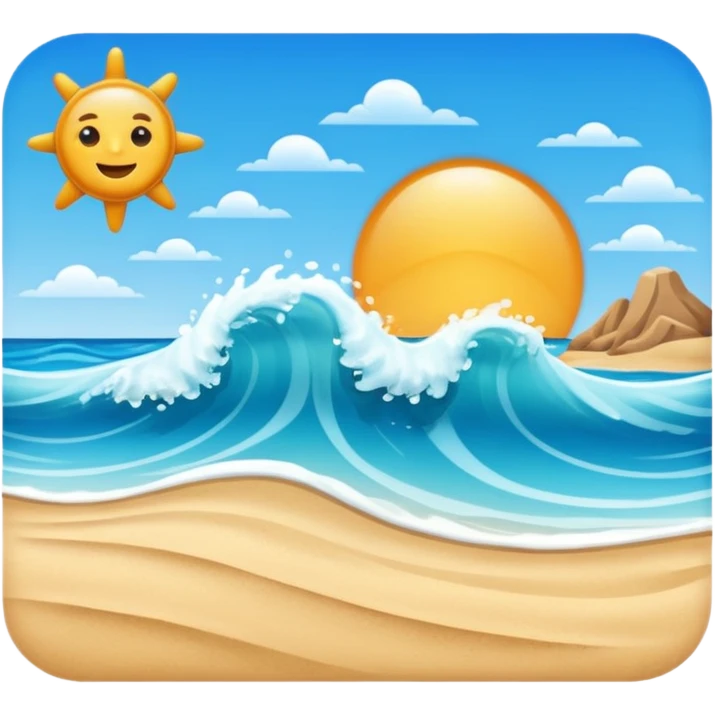 Beach emoji