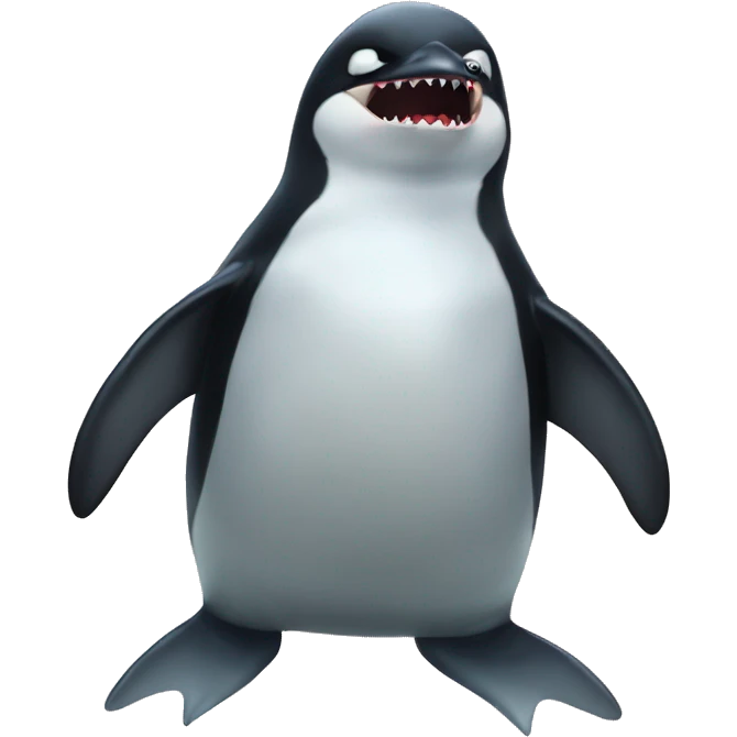 Penguin merged shark emoji