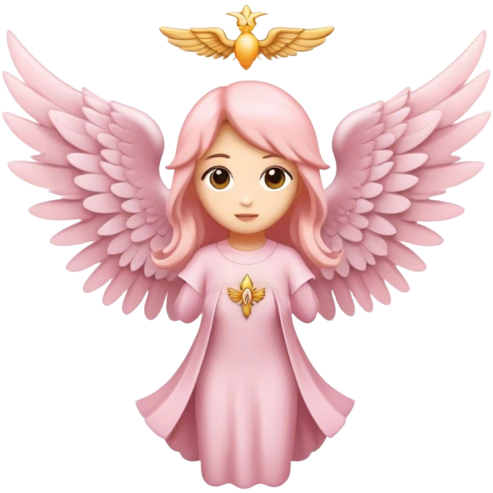 6 winged seraphim light pink emoji