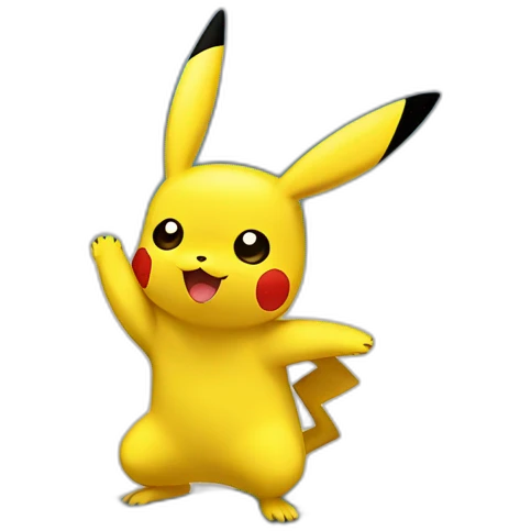 surfing Pikachu emoji
